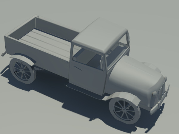 3d old truck model - old truck by Animation Anchor Line
